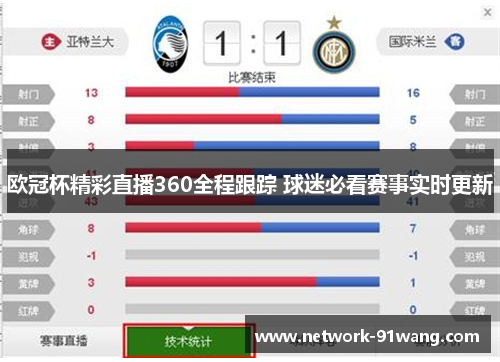 欧冠杯精彩直播360全程跟踪 球迷必看赛事实时更新